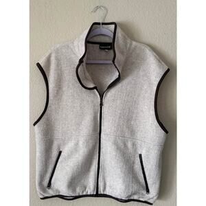 Vintage (00s) Timberland Fleece Vest XL Tan Brown